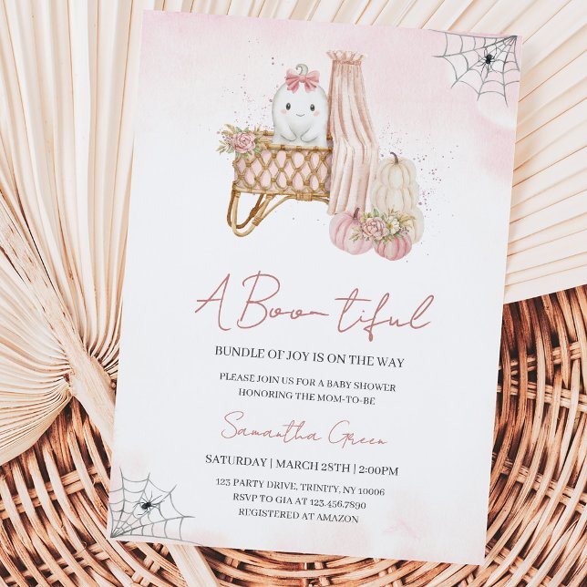 Boo-tiful Bundle of Joy Baby Shower Invitation (Creator Uploaded)