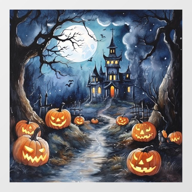 Boo-tiful Halloween Night Window Cling (Sheet)