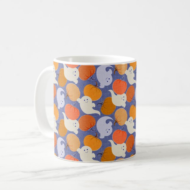 Boo-tiful Halloween Retro Coffee Mug (Front Left)