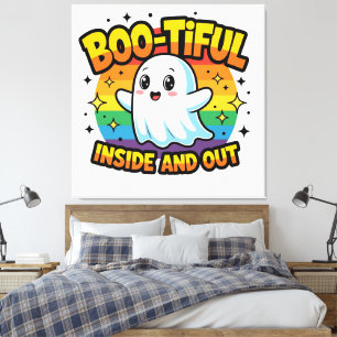 Boo-Tiful Inside And Out Canvas Print