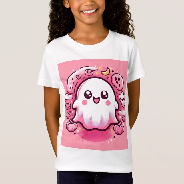 👻🎀 Boo-tiful Pinkoween T-Shirt for Girls! 🎀👻 (Front)