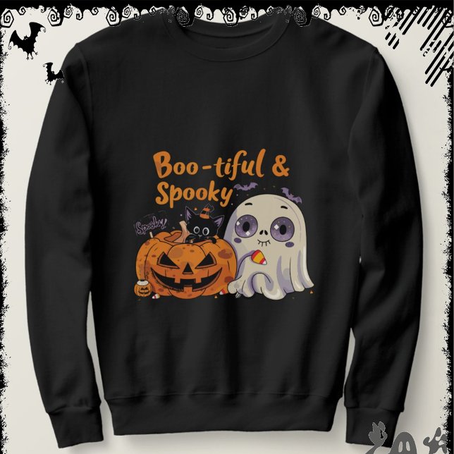 Boo-tiful & Spooky | ExDesigner | Halloween Sweatshirt (Creator Uploaded)