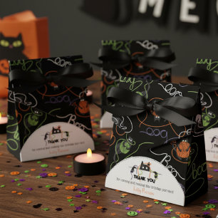 Boo-tifully Tangled Black Cats and Yarn Halloween Favour Box