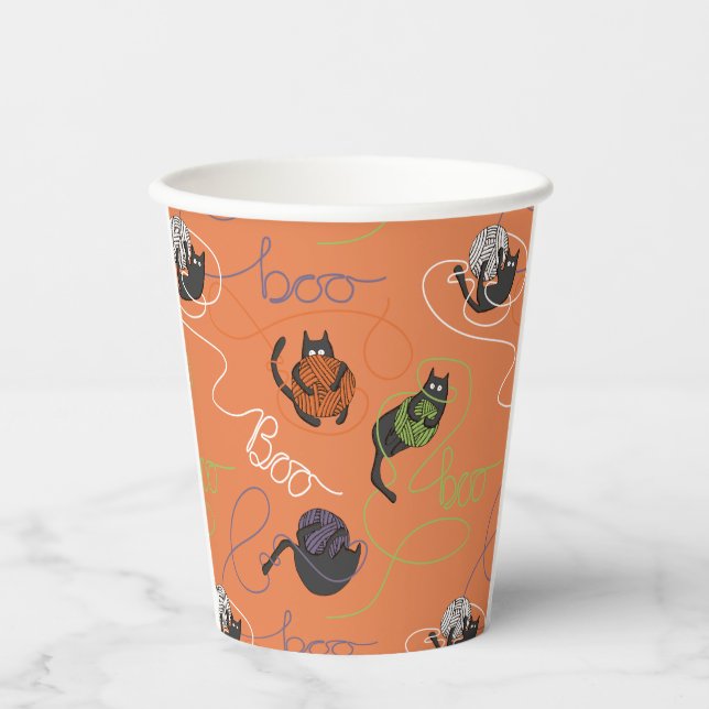 Boo-tifully Tangled Halloween Paper Cups (Front)