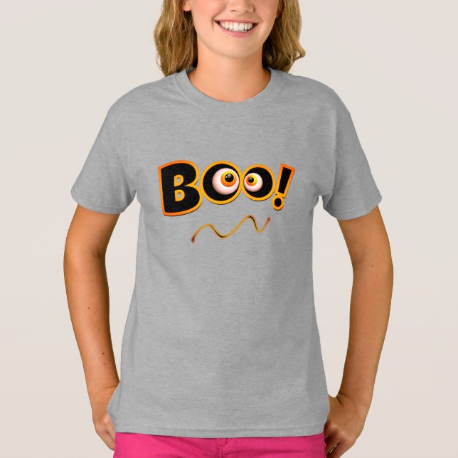 Boo to Happy Halloween costume for girls T-Shirt (Front)