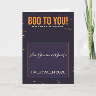Boo to You Bats Halloween Card for Kids and Family