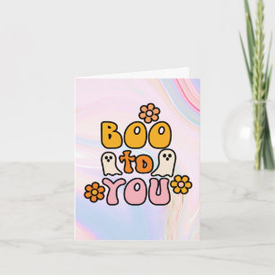 Boo to You Cute Halloween Card