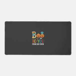 Boo To You Halloween Crew Design_1 Desk Mat