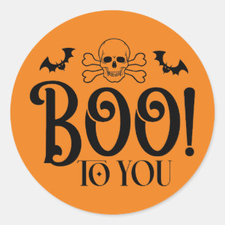 Boo To You Halloween Sticker
