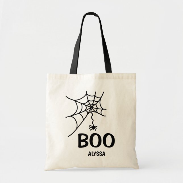 Boo Trick or Treat Tote Bag (Front)
