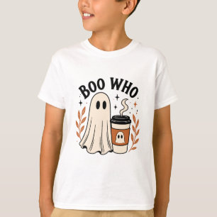 Boo Who Ghost Design T-Shirt