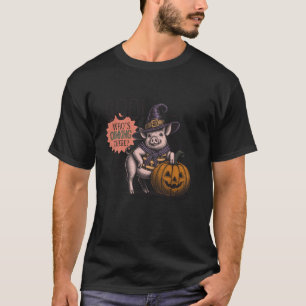 Boo Who s Oinking There Halloween Funny Pig Lovers T-Shirt