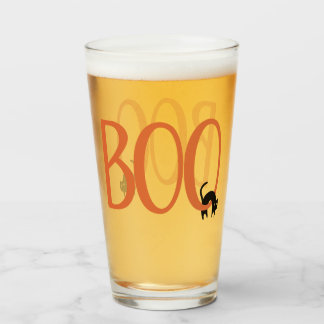 Boo with Black Cat Glass