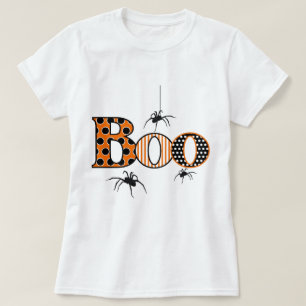 BOO with Spiders Halloween T-Shirt