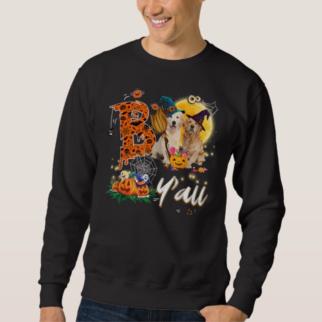 Boo Y39 All Labrador Retriever Dog Moon Hat Witch  Sweatshirt (Front)