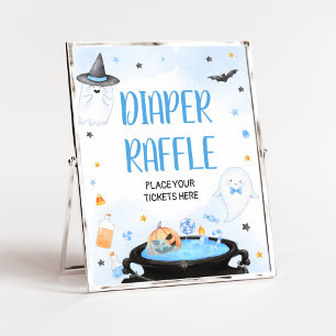 Boo-y Halloween Baby Shower Diaper Raffle Poster