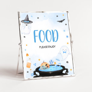 Boo-y Halloween Baby Shower Food Poster