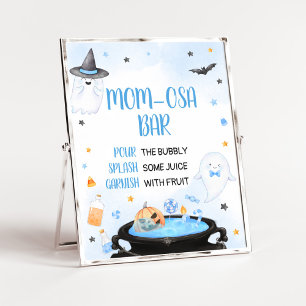 Boo-y Halloween Baby Shower Mum Osa Bar Poster