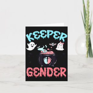 Boo-y Or Ghoul Gender Reveal Shirt Keeper of The Card