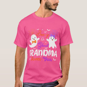 Boo-Y Or Ghoul Grandma Loves You Spooky Ghost Gend T-Shirt