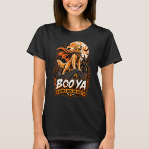 Boo Ya Guard Dog On Duty Golden Retriever Hallowee T-Shirt