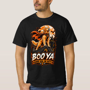 Boo Ya Guard Dog On Duty Golden Retriever Hallowee T-Shirt