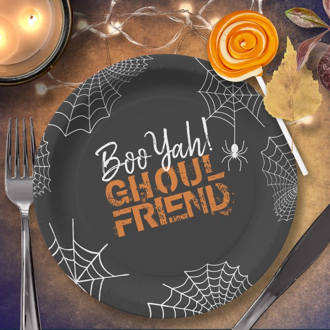 Boo Yah Ghoul Friend Halloween ID684 Paper Plate (Creator Uploaded)