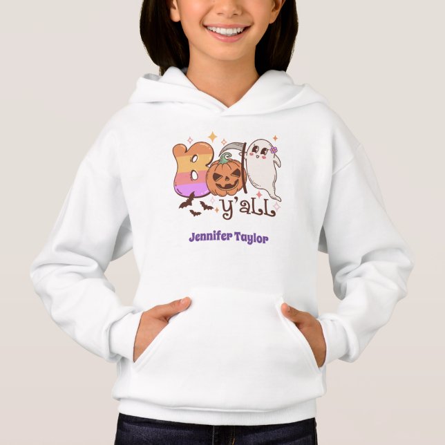 Boo Y'all, Cute Ghost halloween (Front)