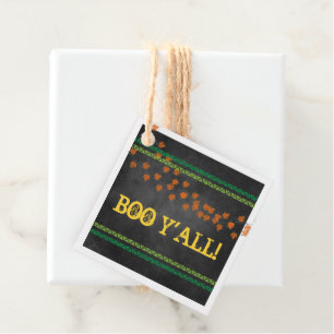 Boo Y'all Halloween Family Friendly Fun Favour Tags