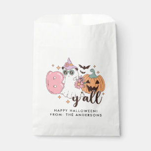 Boo y'all Retro Groovy Halloween Favour Bags