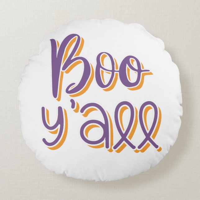 Boo Y'all Round Cushion (Front)