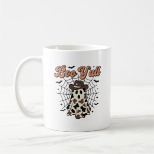 Boo Yall Western Ghost Halloween Design Coffee Mug
