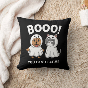 Boo You Can't Eat Me Dogs And Cats Funny Halloween Cushion