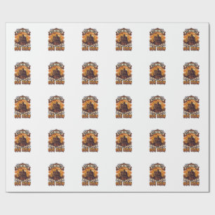 Boo You Our Crew Haunted House Halloween_1 Wrapping Paper