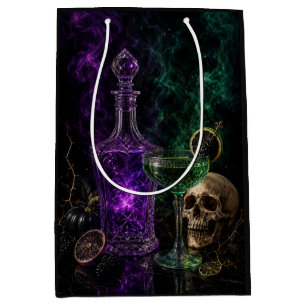 Boo Ze Night Purple Gothic Skull Cocktail Gift Bag