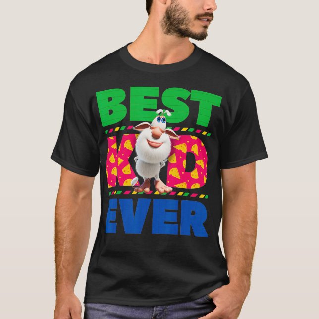 Booba Best Kid Ever Birthday Gift T-Shirt (Front)