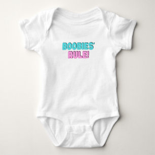 Boobies' Rule Baby Bodysuit