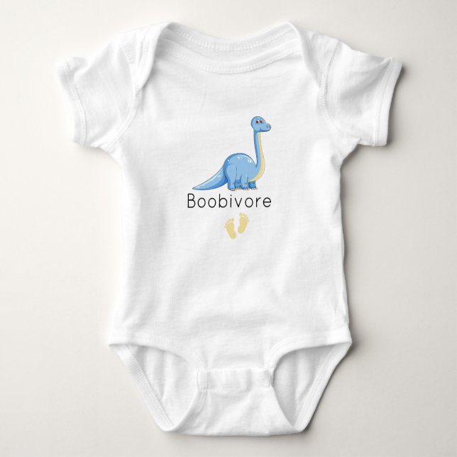 Boobivore Baby, baby shower gift Boobivore  f Baby Bodysuit (Front)