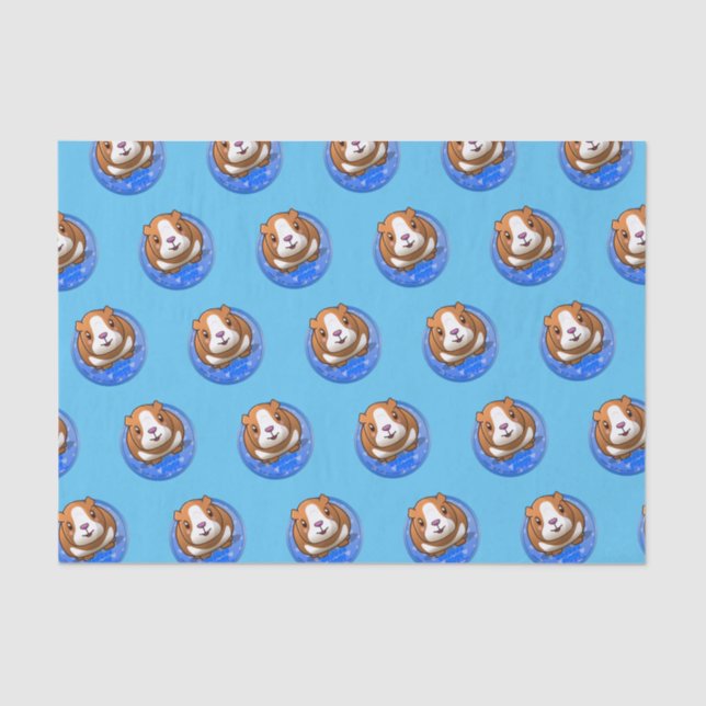 Booboo Piggy blue Tissue Paper (Front)