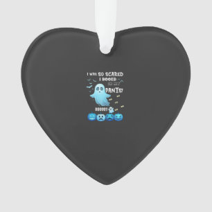 Booed Pants Halloween Ghost Blue Pumpkins Ornament