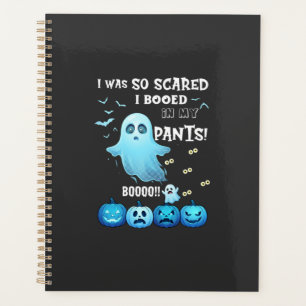 Booed Pants Halloween Ghost Blue Pumpkins Planner