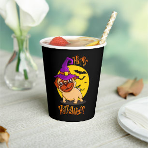 BooF -Bruno the Witchy French Bulldog Paper Cups