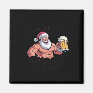 Booger Sugar Santa Funny Muscular Christmas Meme B Magnet