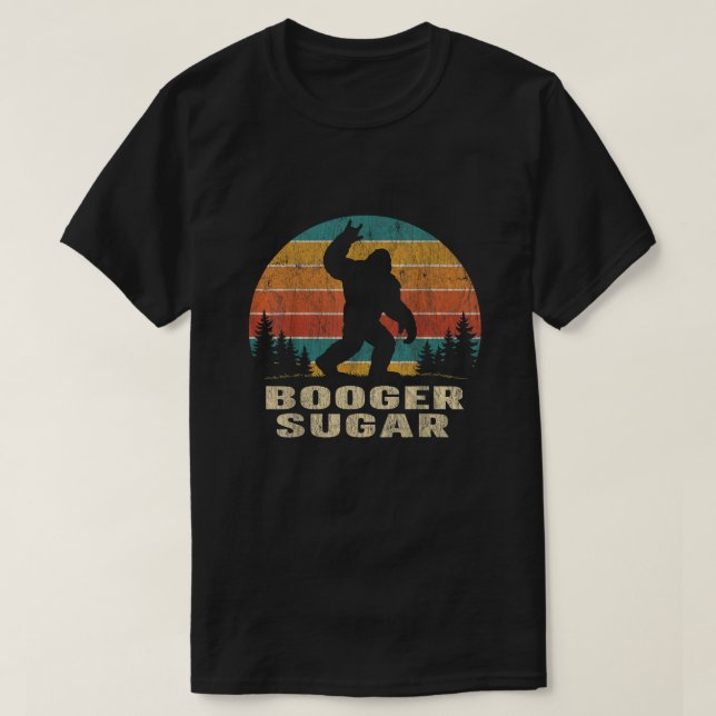 Booger Sugar Sasquatch Funny Retro T-Shirt (Design Front)