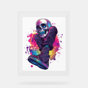 Boogie Bones – Funny 70s Disco Skull Acrylic Sign