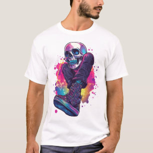 Boogie Bones � Funny 70s Disco Skull T-Shirt