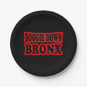 Boogie Down Bronx, NYC Paper Plate