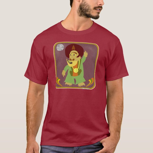 Boogie Monster Cartoon Creature Dancing Character T-Shirt (Front)