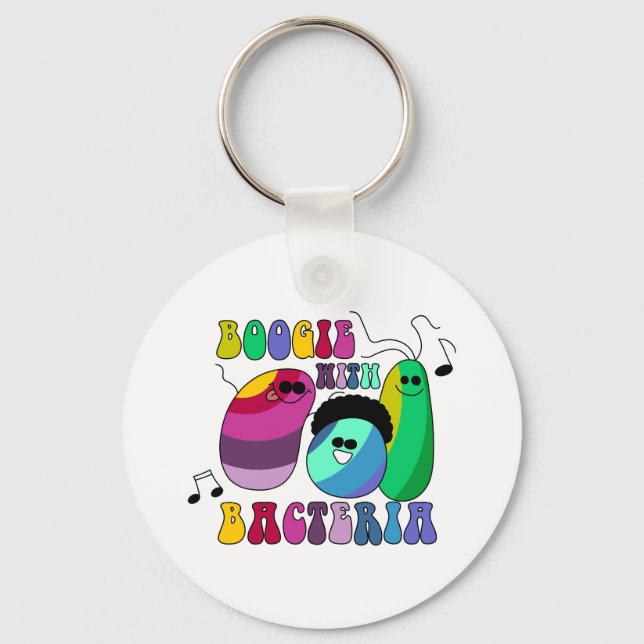 Boogie with Bacteria Key Ring (Front)