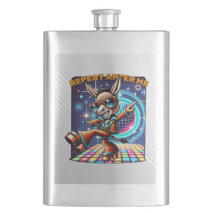 Boogie Woogie Burro Hip Flask